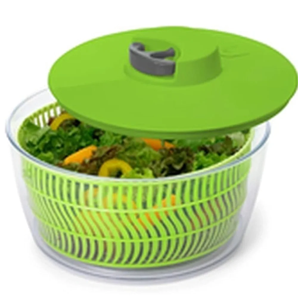 Prep Solutions Salad Spinner 4 Quart Green Pull Cord With Brake